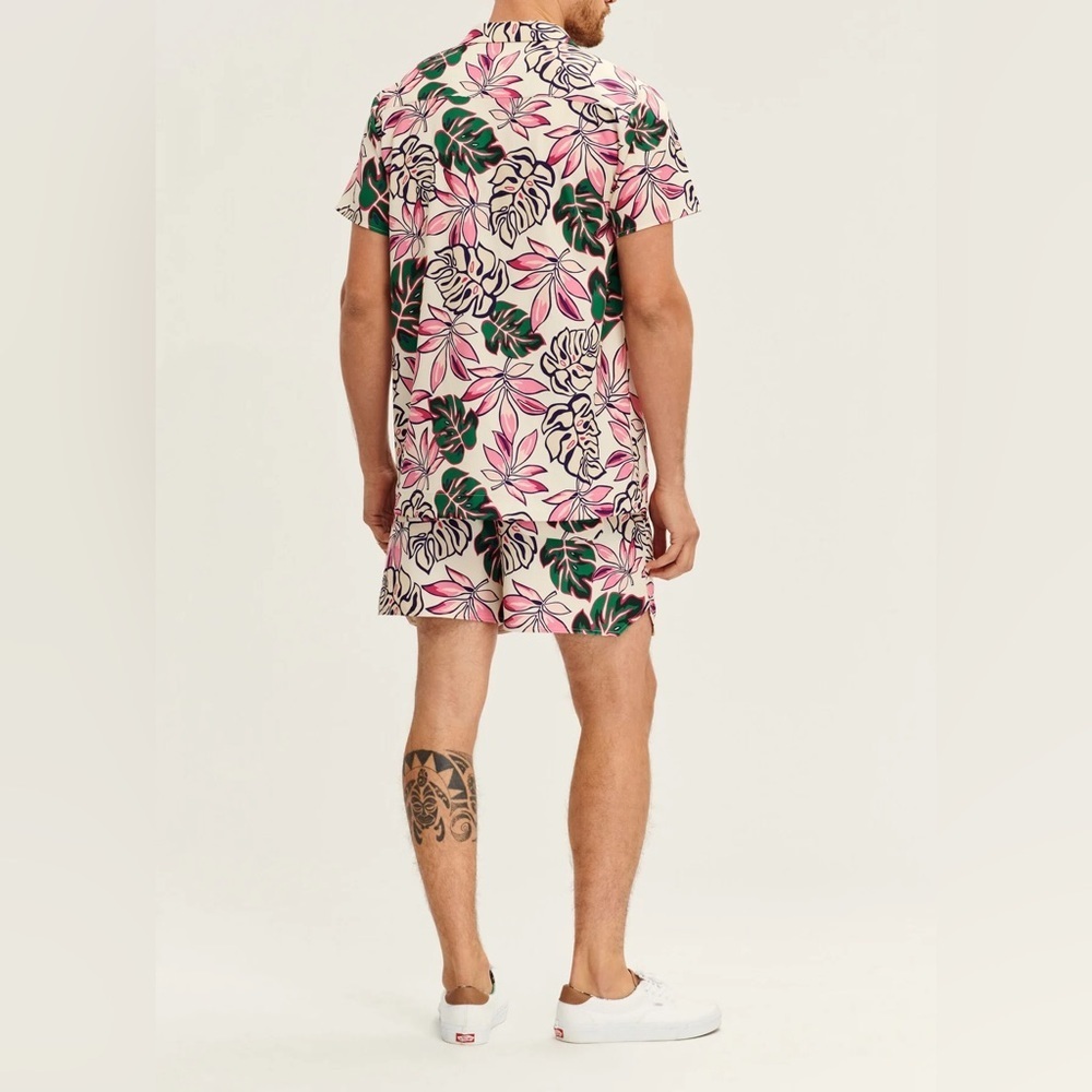 SER.O.YA Bree Swim Shorts In White Tropical - Picture 4 of 6